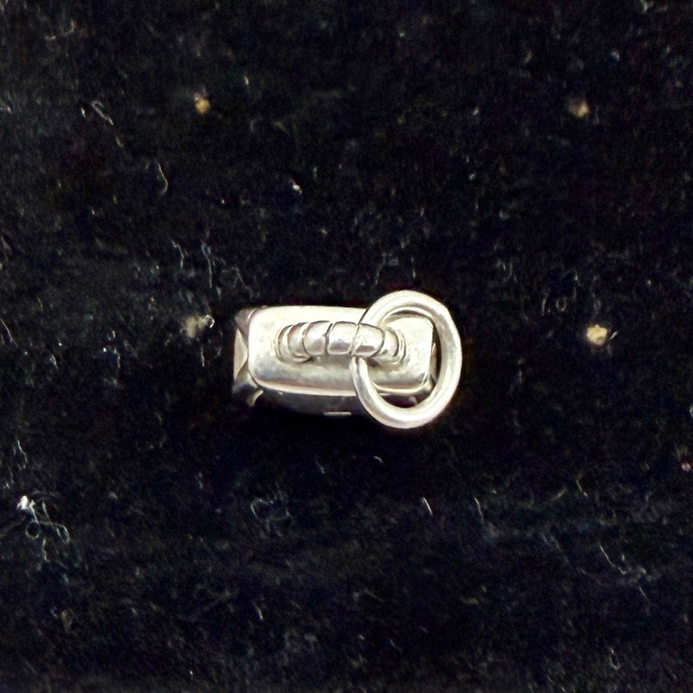 JAMES AVERY Sterling Silver 3-D Handbag Purse Charm Pendant 👛 RETIRED; Un-Cut - Picture 7 of 10
